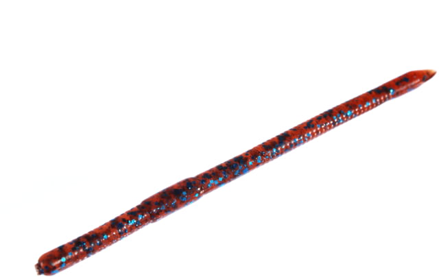 Zoom Swamp Crawler Finesse Worm 5 Pack 5.5in Moccasin Blue 2