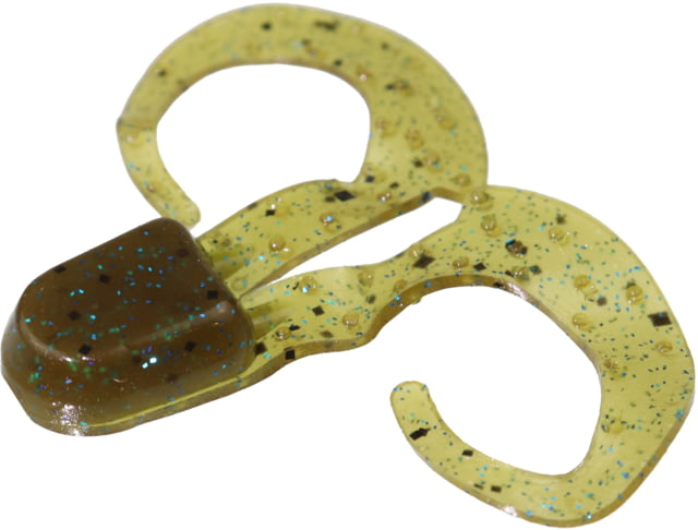 Zoom Zoom Swimmin Chunk Jig Trailer 10 Pack 3in Green Pumpkin Blue