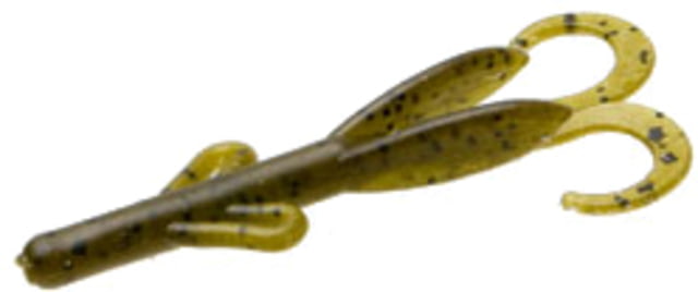 Zoom Tiny Brush Hog Mini Creature Bait 15 Pack 3in Green Pumpkin