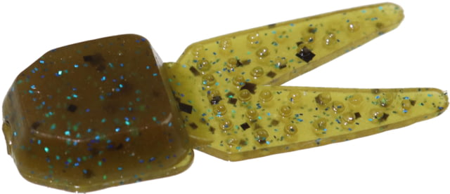 Zoom Tiny Chunk Jig Trailer 5 Pack 2in Green Pumpkin Blue