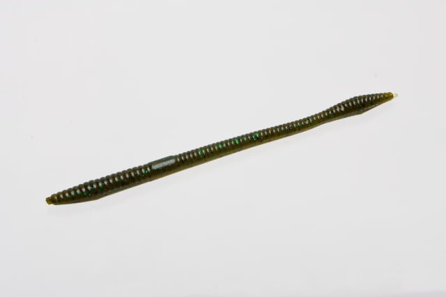 Zoom Trick Worm 20 Pack 6.5in Green Pumpkin Green