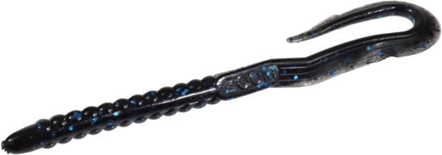 Zoom U-Tale Mid-Size Worm 20 Pack 6 3/4in Black/Blue