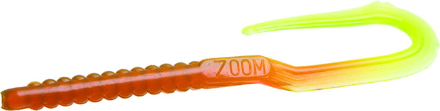 Zoom U-Tale Mid-Size Worm 20 Pack 6 3/4in Motoroil/Chartreuse
