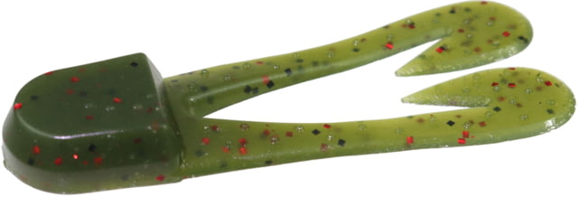 Zoom Zoom U-V Chunk Jig Trailer 5 Pack 3in Avocado