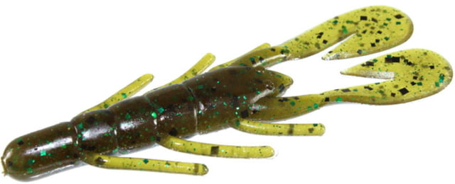 Zoom Zoom U-V Speed Craw 12 Pack 3.5in Amber Black