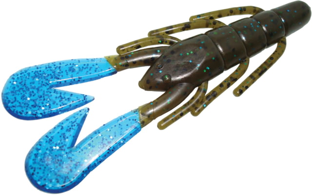 Zoom Zoom U-V Speed Craw 12 Pack 3.5in Green Pumpkin Blue/Blue