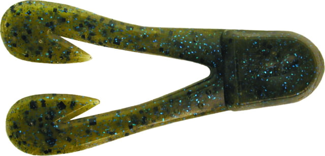 Zoom Zoom U-V Chunk Jig Trailer 5 Pack 3in Green Pumpkin Blue