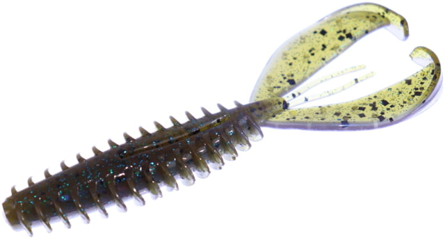 Zoom Zoom Z-Craw 6 Pack 4.5in Green Pumpkin Blue Flash
