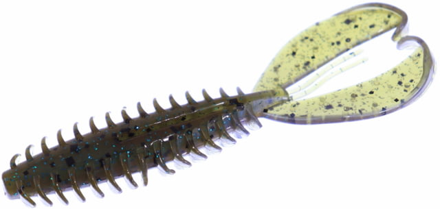 Zoom Z-Craw Jr 8 Pack 3.5in Green Pumpkin Blue Flash