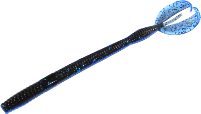 Zoom Zoom Z Craw Worm 10 Pack 6.75in Black Sapphire