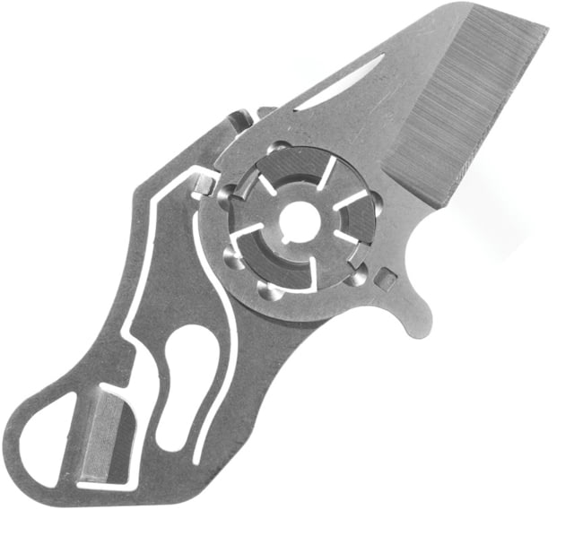 Zootility  Compact Knife 3in Closed 1.25in 420 Stainless Blade Stainless Steel Handle