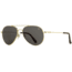 AO General Sunglasses, Gold, True Color Gray SkyMaster Glass Lenses, 58-14-145 B52.5, GEN158STTOGYG