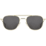 AO Original Pilot Sunglasses, Gold Frame, 52 mm Gray AOLite Nylon Lenses, Standard Temple, Polarized, 738921549420