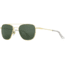 AO Original Pilot Sunglasses, Gold Frame, 52 mm Green AOLite Nylon Lenses, Standard Temple, Polarized, 738921549383