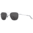 AO Original Pilot 2 Sunglasses, Silver Frame, Gray Nylon Lens, Standard Temple, 55-20-145, OP-255STCLGYN
