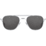 AO Original Pilot 2 Sunglasses, Silver Frame, Gray Nylon Polarized Lens, Standard Temple, 52-20-140, OP-252STCLGYN-P
