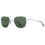 AO Original Pilot 4 Sunglasses, Matte Silver Frame, Green Glass Lens, 55-20-145, OP-455STSMGNG