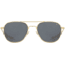 AO Original Pilot Sunglasses, Gold Frame, 52 mm True Color Gray SkyMaster Glass Lenses, Bayonet Temple,OP-152BTCLGYG