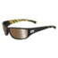 Bolle Python Sunglasses, Matte Black/Zebra Frame, Inland Gold Oleo AR Lens, Polarized, 11994