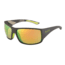 Bolle Tigersnake Sunglasses, Matte Smoke/Green Frame, Brown Emerald Rectangle Oleo AF Lens, 12132