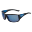 Bolle Tigersnake Sunglasses, Shiny Black/Matte Blue Frame, Polarized Offshore Blue Oleo AR Lens, 11928