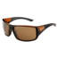 Bolle Tigersnake Sunglasses, Shiny Black/Matte Brown Frame, TLB Dark Rectangle Lens, 12134