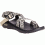trine black and white chacos