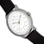 Elevon Gauge Leather-Band Watch - Mens, White/Black, One Size, ELE122-4