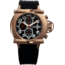 Equipe Q601 Rollbar Watches - Men's - Timer and Date Subdials, Quartz, Rose Gold/Black, One Size, EQUQ605