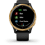 Garmin Venu GPS Smartwatch, Black/Gold, 010-02173-31