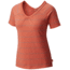 Mountain Hardwear DrySpun Stripe Short Sleeve T-Shirt - Women's, Caliente, Medium, OL0356862-M