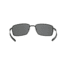 Oakley Square Wire Mens Sunglasses, Matte Black Frame, Black Iridium Polarized Lens OO4075-05