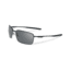Oakley Square Wire Mens Sunglasses, Carbon Frame, Grey Polarized Lens OO4075-04