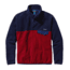 Patagonia Lightweight Synchilla Snap-T Pullover - Mens-Classic Red/Navy Blue-Small