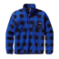 Patagonia Lightweight Synchilla Snap-T Pullover - Men's-Fuzzy Plaid/Andes Blue-X-Small