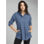 prAna Aster Tunic Casual Shirt - Women's, Weathered Blue, X-Large, W23180502-WEBL-XL