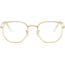 Ray-Ban Hexagonal Legend Gold Sunglasses 9196BF-51 - , Clear/blue Light Filter Lenses