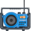 Sangean AM/FM/Bluetooth/Aux-in Ultra Rugged Rechargable Digital Tuning Radio, Blue, Small, BB-100