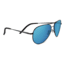 Serengeti Carrara Sunglasses, Satin Black Frame, Polarized 555nm Blue Lens, 8295