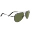 Serengeti Carrara Sunglasses, Shiny Dark Gunmetal Frame, Polarized 555nm Lens, 8294