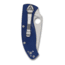 Spyderco Tenacious Folding Knife, 3.39 in, Silver Combination Blade, Blue G-10 Handle, C122PSBL