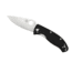 Spyderco Tenacious Folding Knife, 3.39 in, Silver Plain Blade, Black G-10 Handle, C122GP