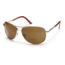 Suncloud Polarized Optics Aviator 1.5 (New) Sunglasses - Gold Frame, Brown Polarized Polycarbonate Lenses S-AVPPBRGD150