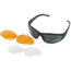 Wiley X ROMER III 1004 Sunglasses Goggles, Matte Black - Smoke/Clear/Light Rust lenses