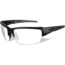 Wiley X WX Saint Sunglasses, 2 Lens Package, 1 Matte Black Frame w/Smoke Grey, Clear Lens, CHSAI07