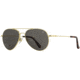 AO General Sunglasses, Gold, True Color Gray SkyMaster Glass Lenses, Polarized, 58-14-145 B52.5, GEN158STTOGYG-P