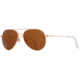 AO General Sunglasses, Rose Gold, Cosmetan Brown AOLite Nylon Lenses, 55-14-140 B47, GEN555STCLBNN