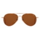 AO General Sunglasses, Rose Gold, Cosmetan Brown SkyMaster Glass Lenses, Polarized, 55-14-140 B47, GEN555STCLBNG-P