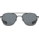 AO Original Pilot Sunglasses, Black Frame, 52 mm True Color Gray AOLite Nylon Lenses, Bayonet Temple,738921562184
