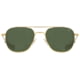 AO Original Pilot Sunglasses, Gold Frame, 52 mm Calobar Green AOLite Nylon Lenses, Bayonet Temple,738921549284